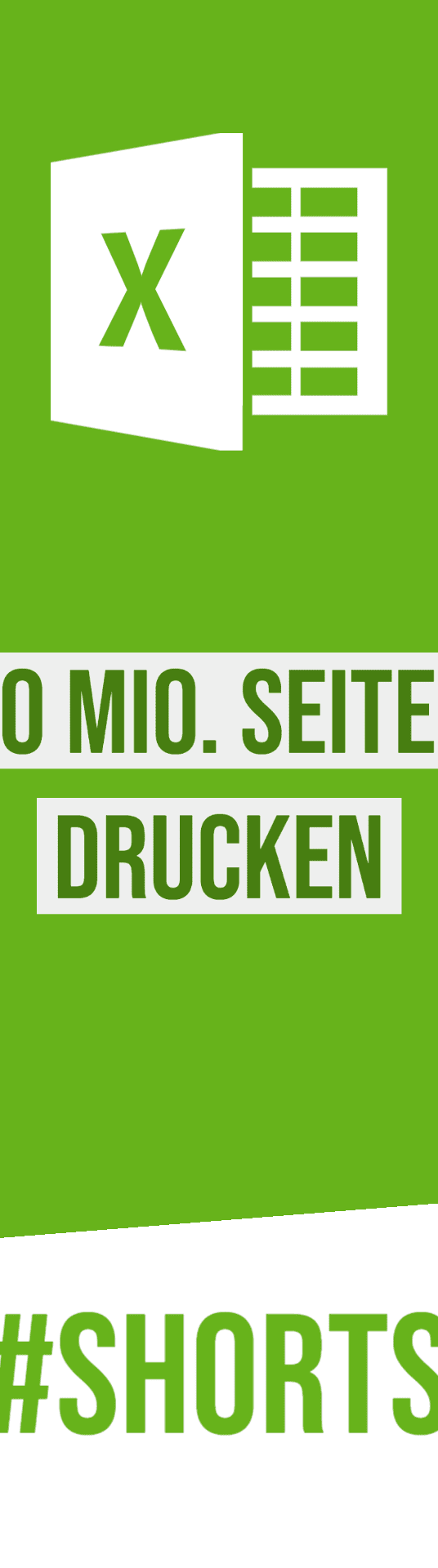 50 Mio. Seiten in Microsoft Excel nur mit einem Druckbefehl ausdrucken #Shorts