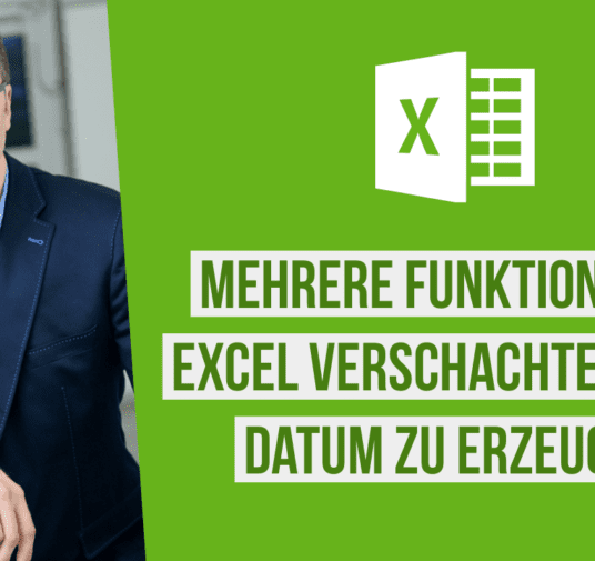 Funktionen in Microsoft Excel verschachteln, um ein Datum in einer Spalte mehrfach zu wiederholen