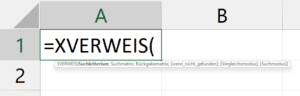 XVERWEIS in Microsoft Excel - Office 365