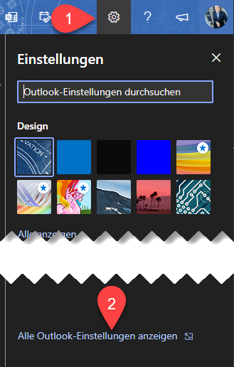 Weiterleitung auf eine E-Mailadresse in Microsoft Outlook Online einrichten