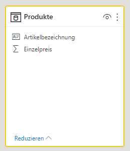 Abfrage im Power BI Desktop Datenmodell